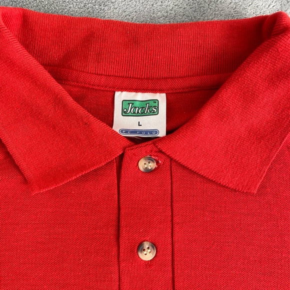 Ireland Born to be Wild orange vintage polo shirt Mens Large embroidered - Picture 4 of 9